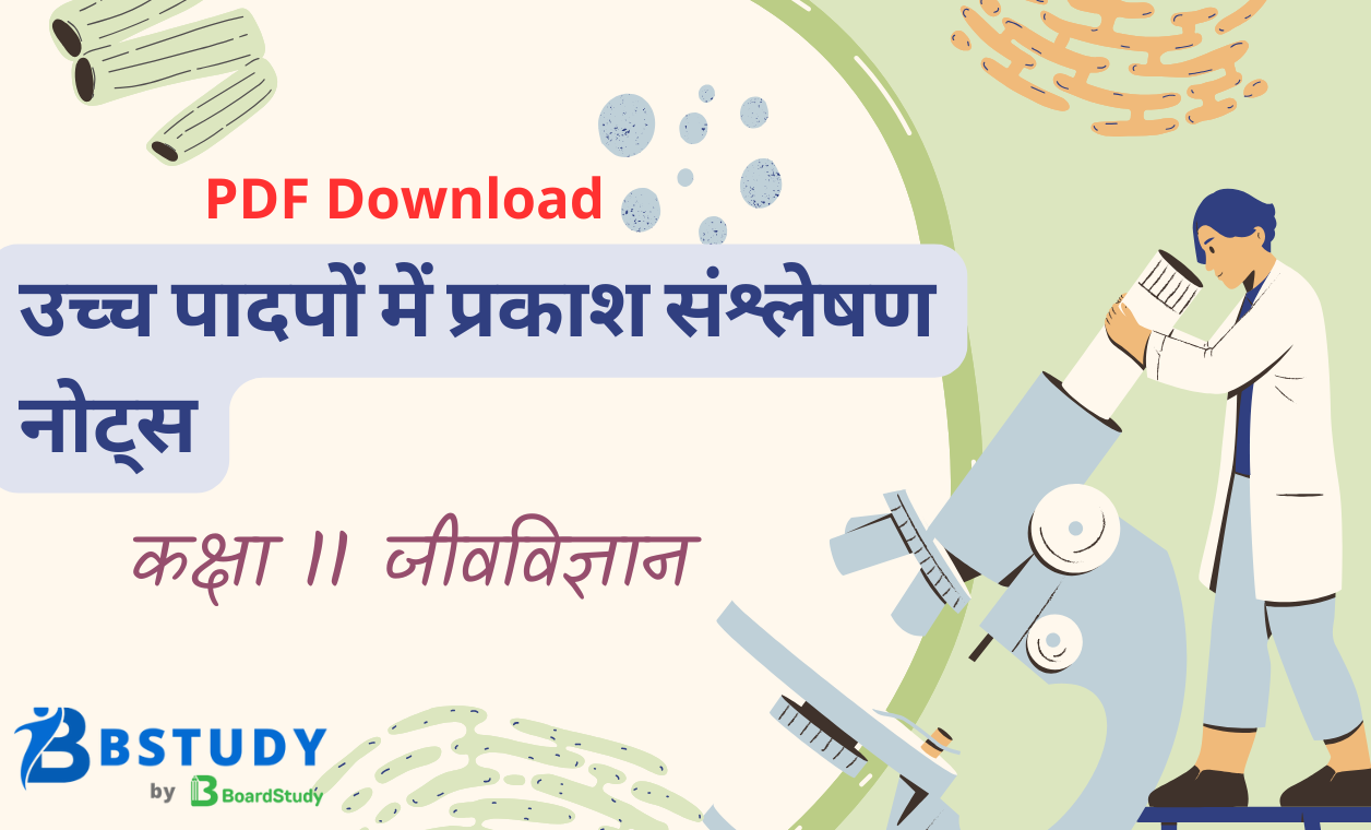 कक्षा 11 जीवविज्ञान पाठ 11 उच्च पादपों में प्रकाश संश्लेषण नोट्स पीडीएफ़ डाउनलोड