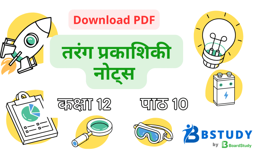कक्षा 12 भौतिक विज्ञान पाठ 10 तरंग प्रकाशिकी नोट्स पीडीएफ़ डाउनलोड